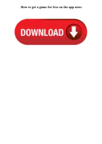 How to Get a Game for Free on the App Store