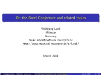 @Let@Token on the Borel Conjecture and Related Topics