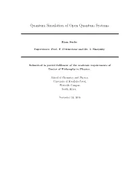 Quantum Simulation of Open Quantum Systems