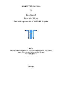 REQUEST for PROPOSAL for Selection of Agency for Hiring