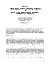 Chapter 8 Human Activity Behavior and Gesture Generation in Virtual Worlds for Long-Duration Space Missions
