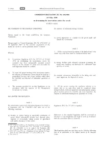 COMMISSION REGULATION (EC) No 428/2008 of 8 May 2008 on Determining the Intervention Centres for Cereals (Codified Version)