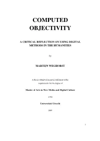 Computed Objectivity