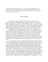 From: What Brown V