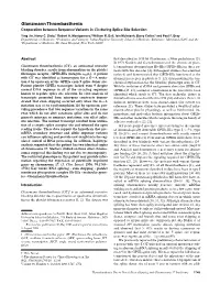 Glanzmann Thrombasthenia Cooperation Between Sequence Variants in Cis During Splice Site Selection Ying Jin, Harry C