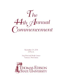 Commencement Program Is Intended for Unofficial Use Only