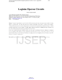 Logisim Operon Circuits