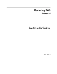 Mastering EOS Release 1.0