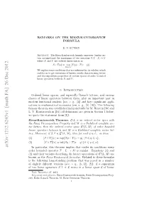 Remarks on the Riesz-Kantorovich Formula