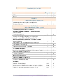 Table of Contents
