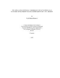 The Appalachian Regional Commission's Use of Tourism As An