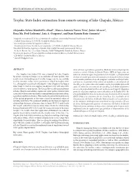 Trophic State Index Estimation from Remote Sensing of Lake Chapala, México