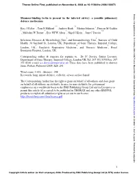 1 Mannose-Binding Lectin Is Present in the Infected Airway