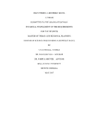 Discovering a Biophilic Seoul a Thesis Submitted to The