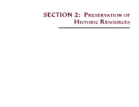 Preservation of Historic Resources PAGE LEFT INTENTIONALLY BLANK