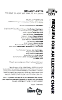 Program for the World Premiere