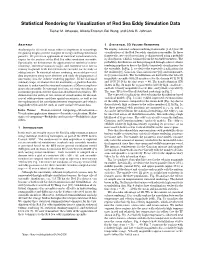 Statistical Rendering for Visualization of Red Sea Eddy Simulation Data