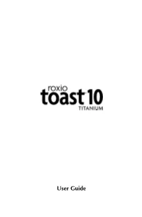 Toast 10 User Guide Ii
