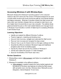 Accessing Windows 8 with Window-Eyes