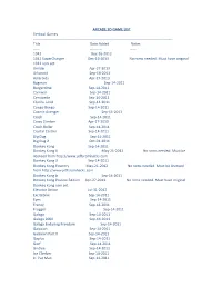 ARCADE SD GAME LIST Vertical Games