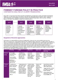 Feminist Foreign Policy in Practice Comparative Analysis of Country Frameworks
