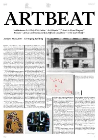 In This Issue: Let's Take This Online 02 Art Chemist 04 Tribute To