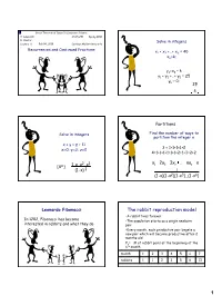 Solving Recurrence Equations