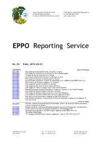EPPO Reporting Service