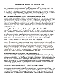 May 2017 Wine Club Write Up.Pages
