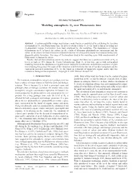 Modeling Atmospheric O2 Over Phanerozoic Time