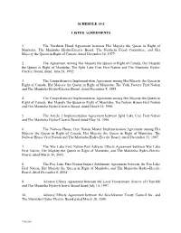 Schedule 15-2 Listed Agreements