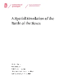 A Spatial Simulation of the Battle of the Sexes