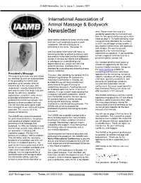 IAAMB Newsletter, Issue 1
