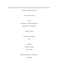 Predicting Rape Events: the Influence of Intimate Partner Violence History, Condom Use