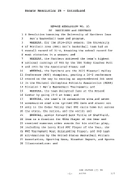 Senate Resolution 25 - Introduced