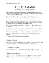 THE PUTMANS of Navarro County Texas