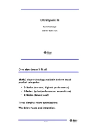 Ultrasparc Iii