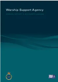 Warship Support Agency Annual Report and Accounts