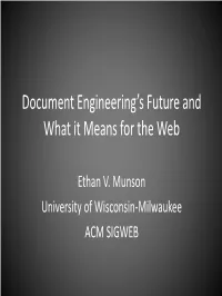 Document Engineering's Future and What It Means for The