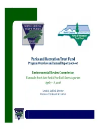 Parks and Recreation Trust Fund Program Overview and Annual Report 2006-07