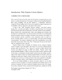 Introduction: Why Popular Culture Matters