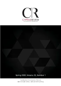 Spring 2020, Volume 32, Number 1