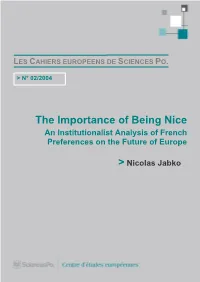 The Importance of Being Nice