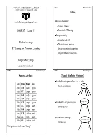 COMP 307 — Lecture 07 Machine Learning 4 DT Learning And