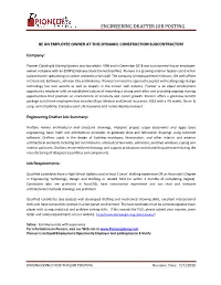 Engineering Drafter Job Posting