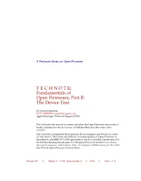 Fundamentals of Open Firmware, Part II: the Device Tree