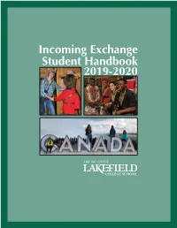 Incoming Exchange Student Handbook 2019-2020 Table of Contents