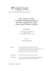 Micro-Agents Revisited: a Modern Reimplementation of the Micro-Agent Layer of the Otago Agent Platform (OPAL)