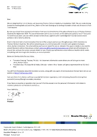 Ref: Transition Letter1 Date: 2Nd March 2020