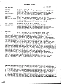 TITLE INSTITUTION AVAILABLE from Bibliography of Law-Related Curriculum Materials